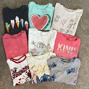 GAP GIRL  lot T-shirt size M 7/8 years old